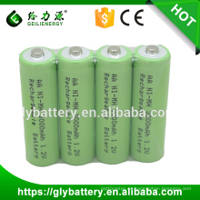 aaa 600mah 1.2v ni-mh batería recargable